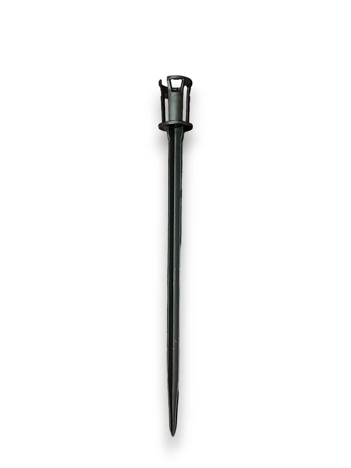 7.5" Straight Ground Stakes (Black) - 1000 Count Box